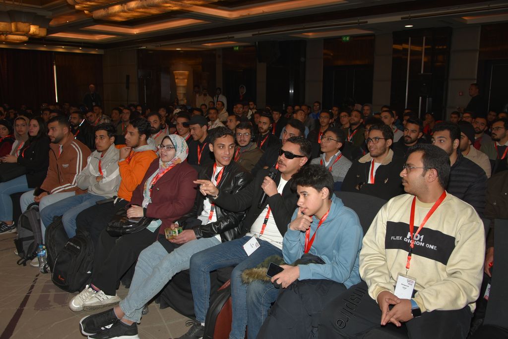 The audience during a talk
