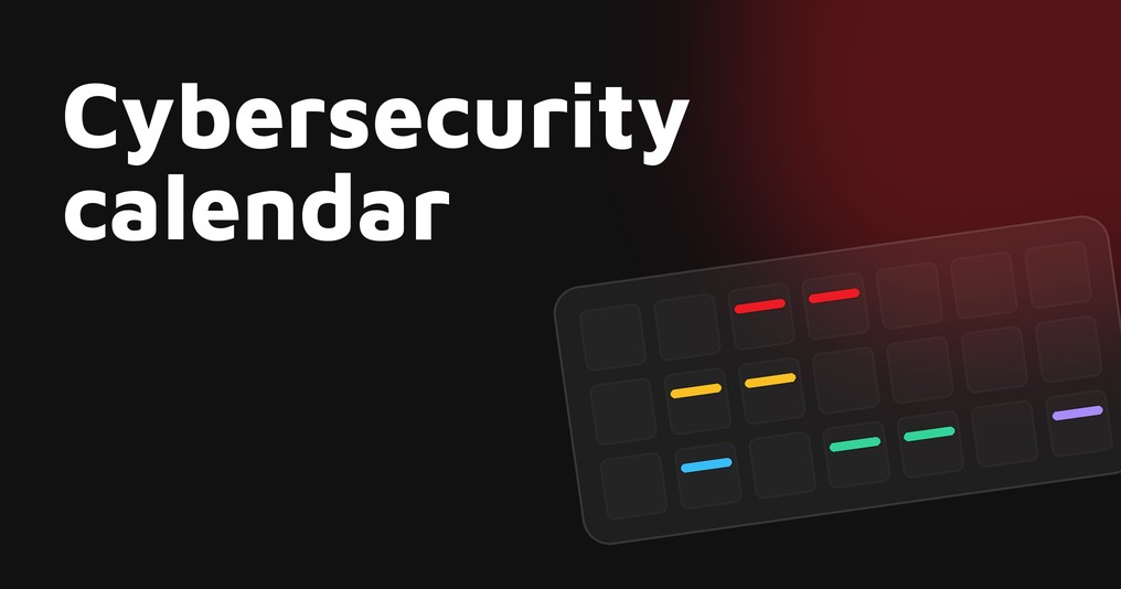 Cybersecurity calendar